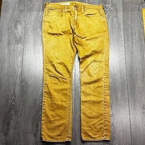 Gap Pants Mens 33x32 Essential Khaki Slim Brown 1969